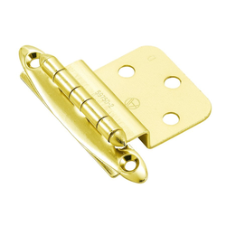 15% OFF 3/8 Inch Inset Hinge 11/16 Inch Projection, Polished Brass, Pair