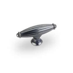 Glenmore 2-5/8 Inch Diameter Dark Antique Copper Machined Cabinet Knob