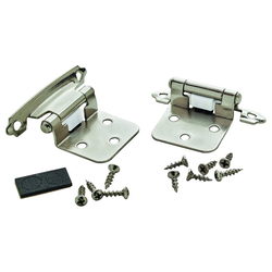 15% OFF 3/8 Inch Inset Hinge 1-1/16 Inch Projection, Polished Chrome, Pair
