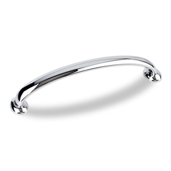 Hudson 5-1/16 Inch Center to Center Polished Chrome Cabinet Pull