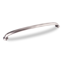 Hudson 12 Inch Center to Center Bright Nickel Brushed with Dull Lacquer Cabinet Pull