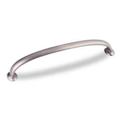 Hudson 6-5/16 Inch Center to Center Bright Nickel Brushed with Dull Lacquer Cabinet Pull