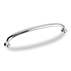 Hudson 6-5/16 Inch Center to Center Polished Chrome Cabinet Pull