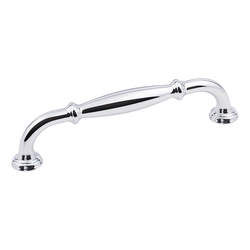 Tiffany Cabinet Pull 128MM Center to Center, Polished Chrome