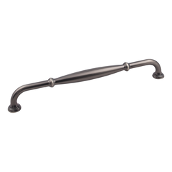 Tiffany Cabinet Pull 12 inch Center to Center, Brushed Pewter
