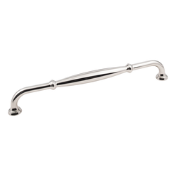 Tiffany Cabinet Pull 12 inch Center to Center, Polished Nickel