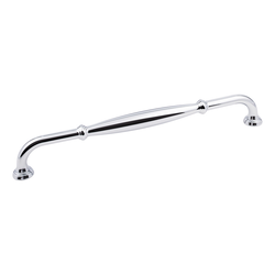 Tiffany Cabinet Pull 12 inch Center to Center, Polished Chrome
