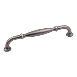 Tiffany Cabinet Pull 160MM Center to Center, Brushed Pewter