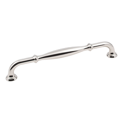 Tiffany Cabinet Pull 192MM Center to Center, Polished Nickel