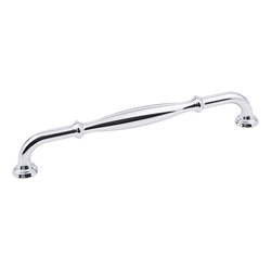 Tiffany Cabinet Pull 192MM Center to Center, Polished Chrome
