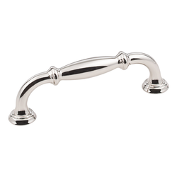 Tiffany Cabinet Pull 96MM Center to Center, Polished Nickel
