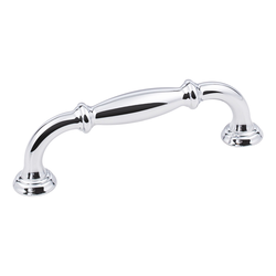 Tiffany Cabinet Pull 96MM Center to Center, Polished Chrome