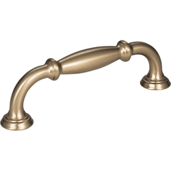 Tiffany 3-3/4 Inch Center to Center Satin Bronze Cabinet Pull