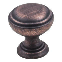 Tiffany Cabinet Knob 1-1/4 inch Diameter, Brushed Oil Rubbed Bronze