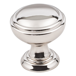 Tiffany Cabinet Knob 1-1/4 inch Diameter, Polished Nickel