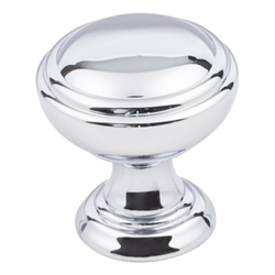 Tiffany Cabinet Knob 1-1/4 inch Diameter, Polished Chrome