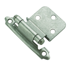 3/8 Inch Inset Hinge 2 Inch Width, Weathered Nickel, Pair