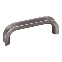 Rae Cabinet Pull 3 inch Center to Center, Brushed Pewter
