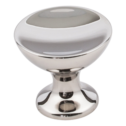 Rae Cabinet Knob 1-3/8 inch Diameter Polished Nickel