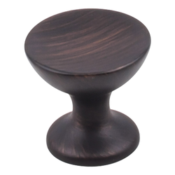 Rae Cabinet Knob 1-1/16 inch Diameter, Brushed Oil Rubbed Bronze