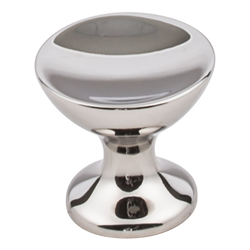 Rae Cabinet Knob 1-1/16 inch Diameter, Polished Nickel
