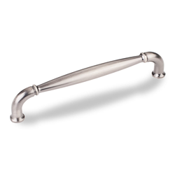 Chesapeake 5-1/16 Inch Center to Center Bright Nickel Brushed with Dull Lacquer Cabinet Pull