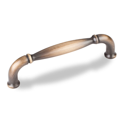 Chesapeake 3-3/4 Inch Center to Center Antique Brushed Satin Brass Cabinet Pull