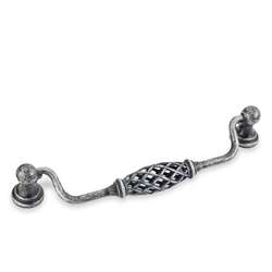 Tuscany 6-5/16 Inch Center to Center Swedish Iron Machined Cabinet Pull