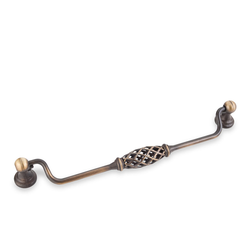 Tuscany 8-13/16 Inch Center to Center Antique Brushed Satin Brass Cabinet Pull