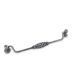 Tuscany 8-13/16 Inch Center to Center Swedish Iron Machined Cabinet Pull