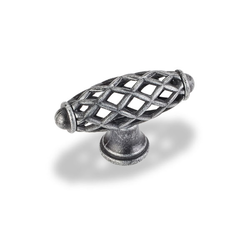 Tuscany 2-5/16 Inch Diameter Swedish Iron Machined Cabinet Knob