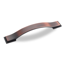 Miranda 5-1/16 Inch Center to Center Dark Brushed Antique Copper Cabinet Pull
