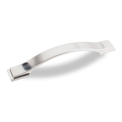 Miranda 5-1/16 Inch Center to Center Satin Nickel Cabinet Pull