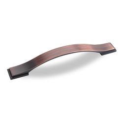 Miranda 6-5/16 Inch Center to Center Dark Brushed Antique Copper Cabinet Pull