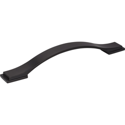 Mirada 6-5/16 Inch Center to Center Matte Black Cabinet Pull