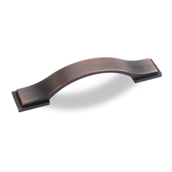 Miranda 3-3/4 Inch Center to Center Dark Brushed Antique Copper Cabinet Pull