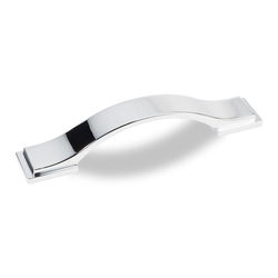 Miranda 3-3/4 Inch Center to Center Polished Chrome Cabinet Pull