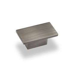 Miranda 5/8 Inch Center to Center Bright Nickel Brushed with Dull Lacquer Cabinet Knob