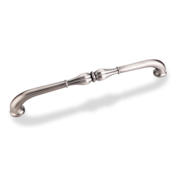Bella 12 Inch Center to Center Bright Nickel Brushed with Dull Lacquer Cabinet Pull