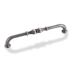 Bella 6-5/16 Inch Center to Center Dark Brushed Antique Copper Cabinet Pull