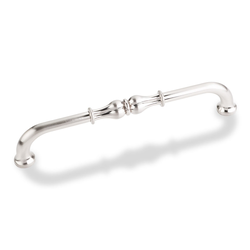 Bella 6-5/16 Inch Center to Center Satin Nickel Cabinet Pull