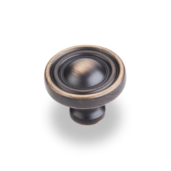 Bella 1-3/8 Inch Diameter Antique Brushed Satin Brass Cabinet Knob