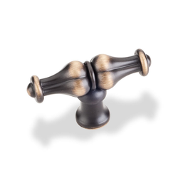 Bella 2-1/4 Inch Diameter Antique Brushed Satin Brass Cabinet Knob