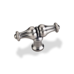 Bella 2-1/4 Inch Diameter Bright Nickel Brushed with Dull Lacquer Cabinet Knob