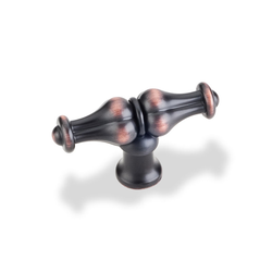 Bella 2-1/4 Inch Diameter Dark Brushed Antique Copper Cabinet Knob