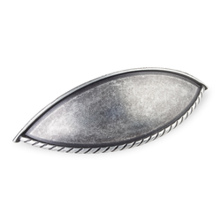 Lenoir 3-3/4 Inch Center to Center Swedish Iron Machined Cabinet Cup Pull