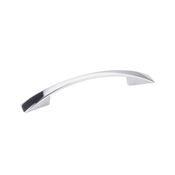 Regan 3-3/4 Inch Center to Center Polished Chrome Cabinet Pull