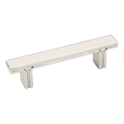 Anwick Cabinet Pull 3 inch Center to Center, Polished Nickel
