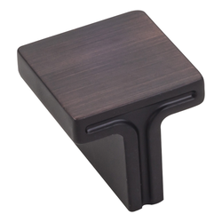 Anwick Cabinet Knob 1-1/8 inch Diameter, Brushed Oil Rubbed Bronze