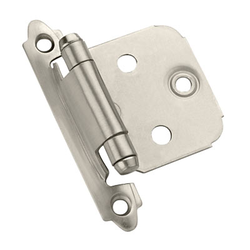 Bulk 100 Pairs, Variable Overlay Hinge-Satin Nickel